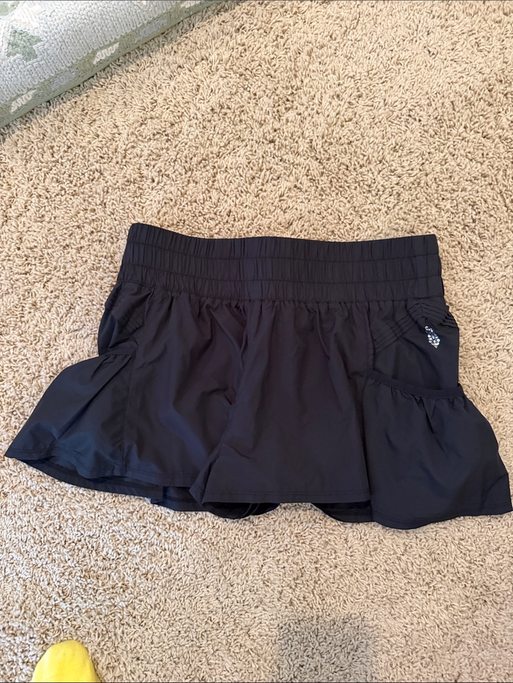Free People Movement Black Shorts Get Your Flirt On - size medium